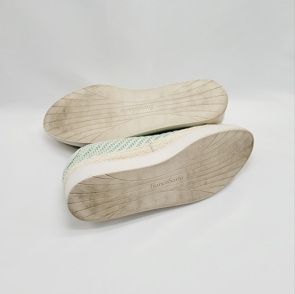 3/$25 🍓 Franco Sarto teal color chunky wedge shoes size 10M - Picture 8 of 8